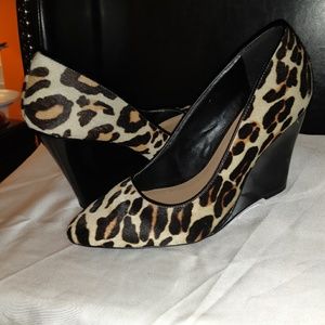 Sole society leopard wedges nwot
